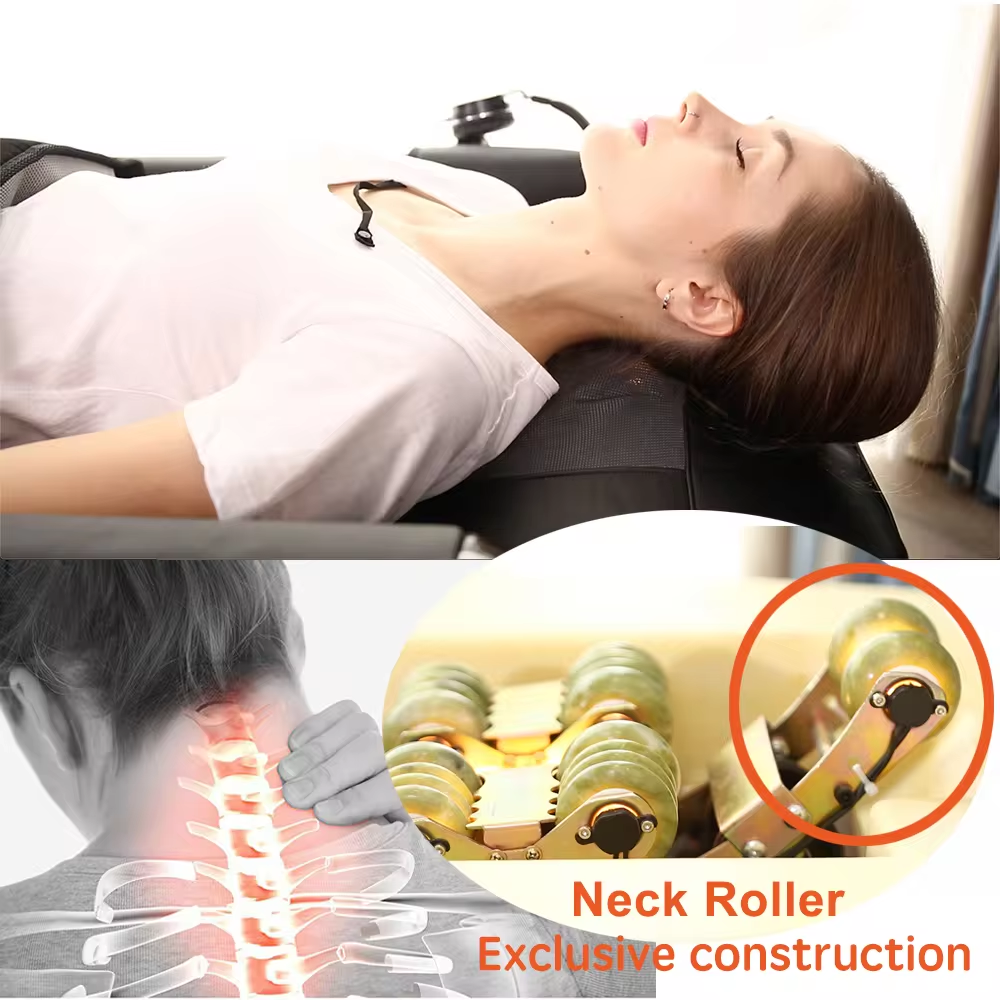 Thermal Therapy Jade Roller Massager Table Electric Automatic Heating Stone Chiropractic Medical Spa Infrared Massage Bed