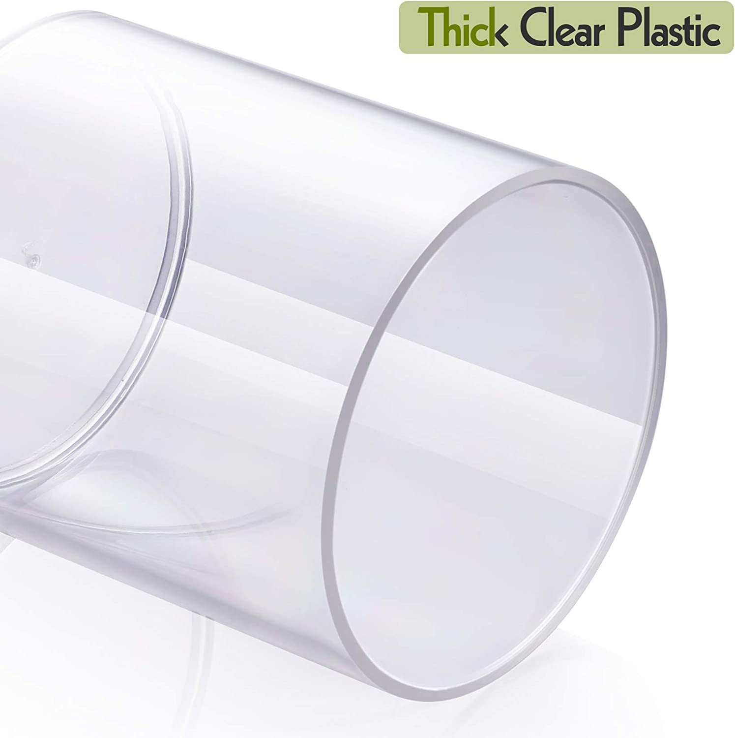 Clear Plastic Cotton Swab Holder Dispenser For Bathroom