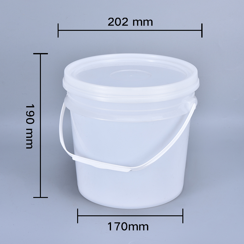 Water Bucket with Customize Print Transparent Food Grade Impact Resistant Plastic