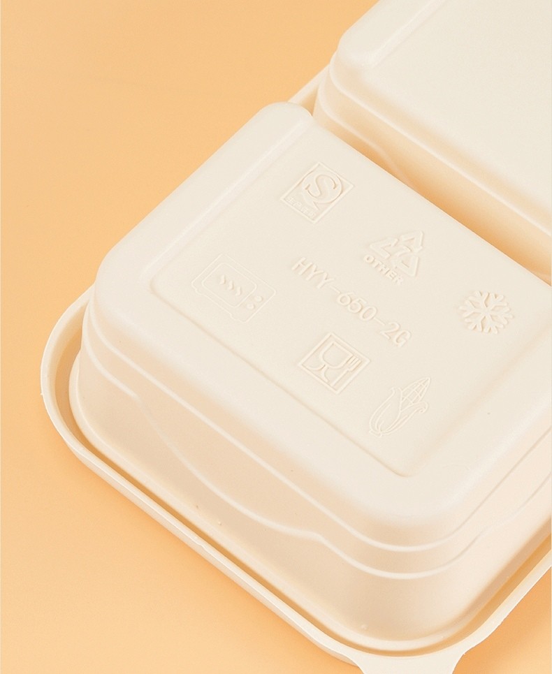 Takeout Fast Food Biodegradable Container Environmentally Friendly Bowls With Lid