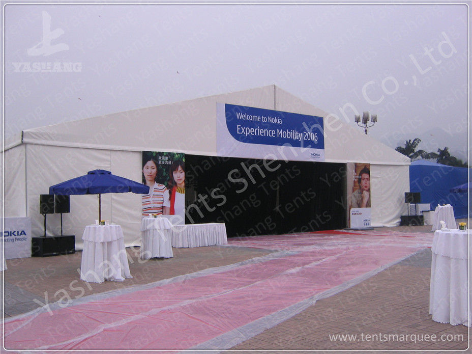 Hanging Ripples White Double Layer Textile Outdoor Event Tent With Aluminum Alloy Frame