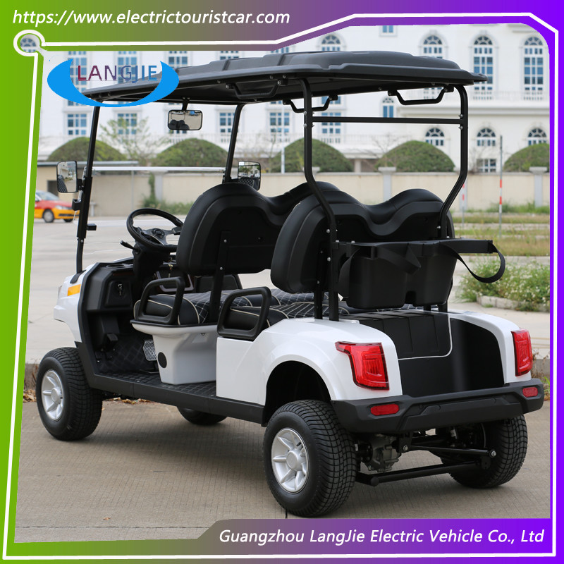 4 Wheel Electric Golf Cart 4 Seats AC Motor Tourist Car Hire For Resort Car