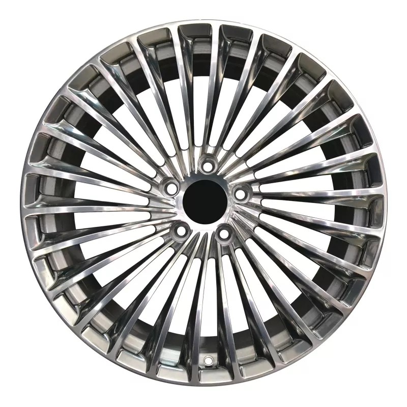 Centerlock type bright colour painting Forged Custom Wheels 18 19 Inch With Black Machine Face rims