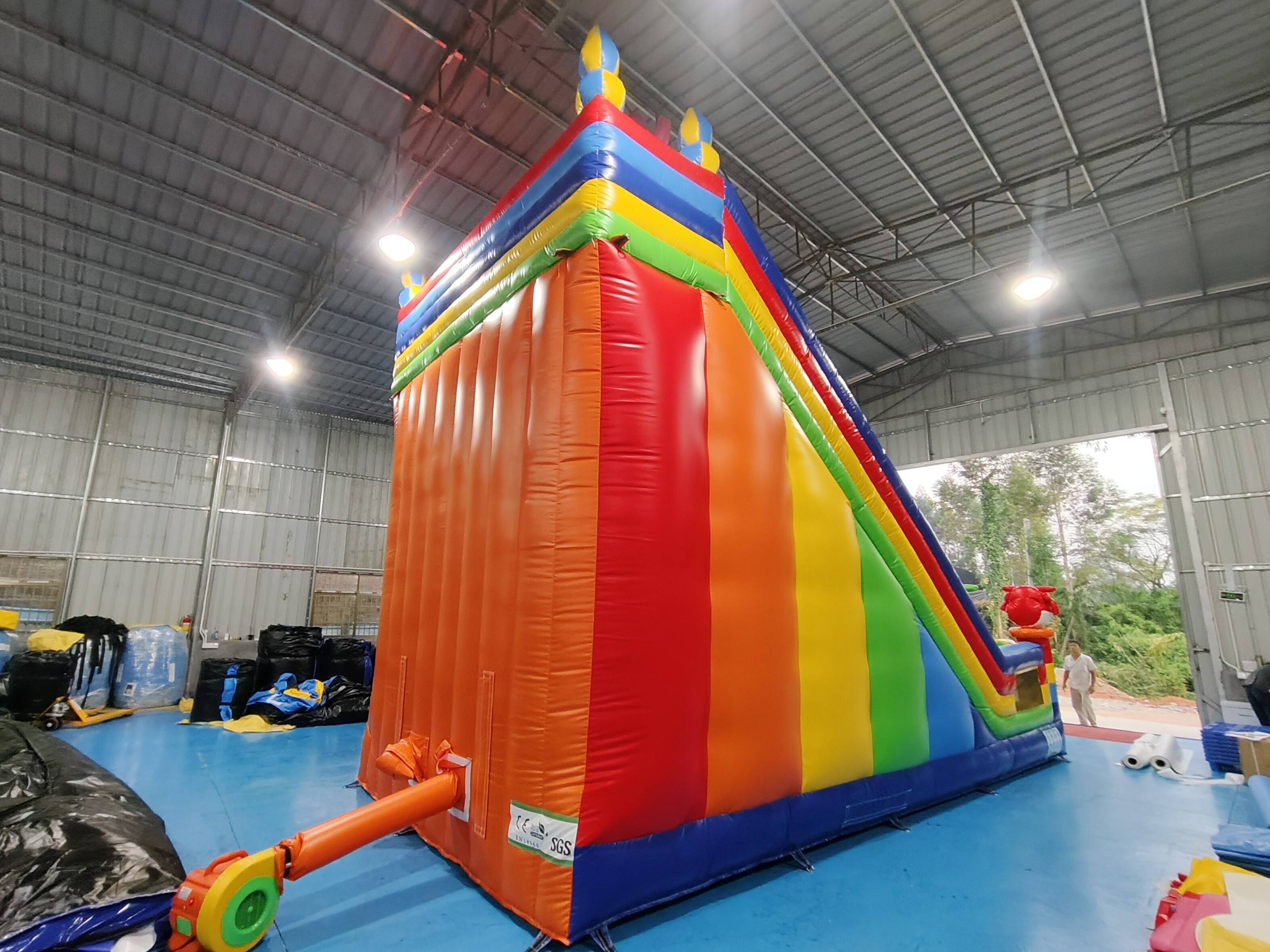 Commercial Pvc Tarpaulin Inflatable Slides Cartoon Characters Inflatable Water Slides Castle For Kids And Adults