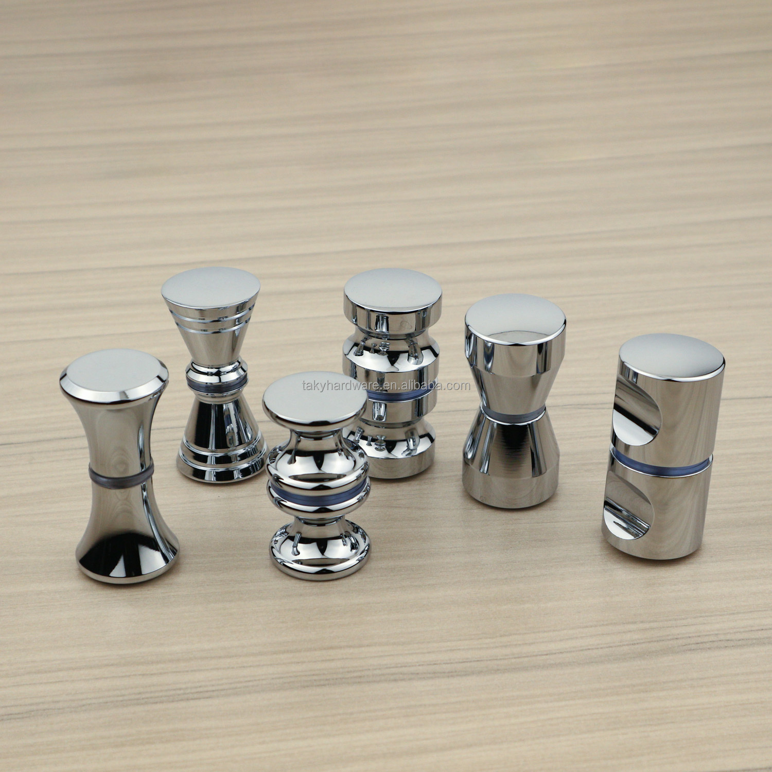 Sliding Door Knob Double Side Glass Shower Door Round Handle for Door Window Handles
