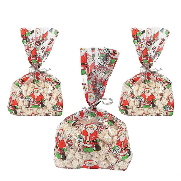 Best Selling Christmas Bag Candy Treat Bag Christmas Drawstring Bag