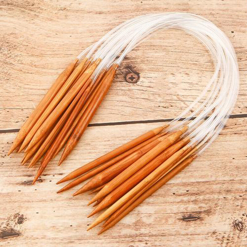 Knitting Needles Set , Carbonized Bamboo Knitting Needles for Handmade Creative DIY