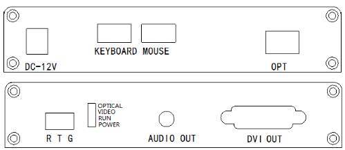 Optical fiber converter 1 channel DVI light transmission to optical fiber converter video and audio data expander