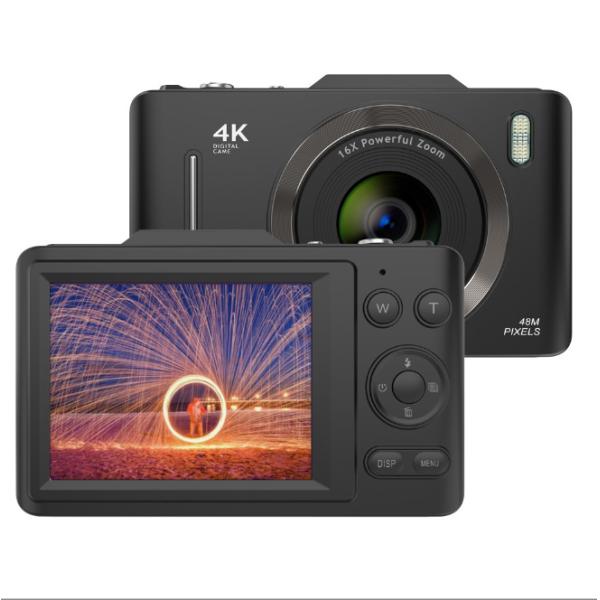 Quality Retro Digital Camera 4K for Travel 2.8" IPS Screen 16X Digital Zoom Anti-shake Vlogging Mini Digital Cameras for sale