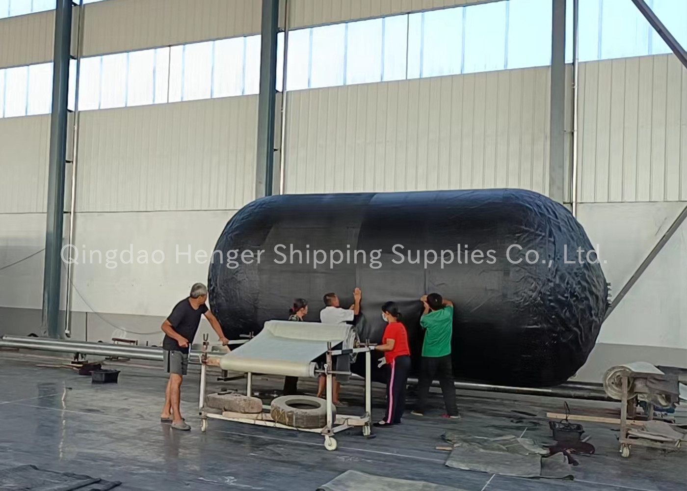 Yokohama-type inflatable rubber fender marine anti-collision ball ship berthing fender