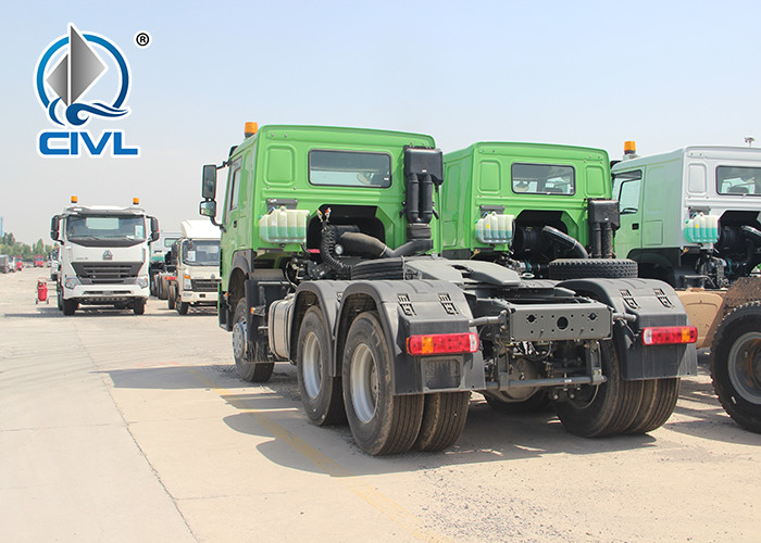 Double Sleepers Prime Mover Truck , 10 Wheels Tractor Truck Euro2 336 HP Tractor Truck