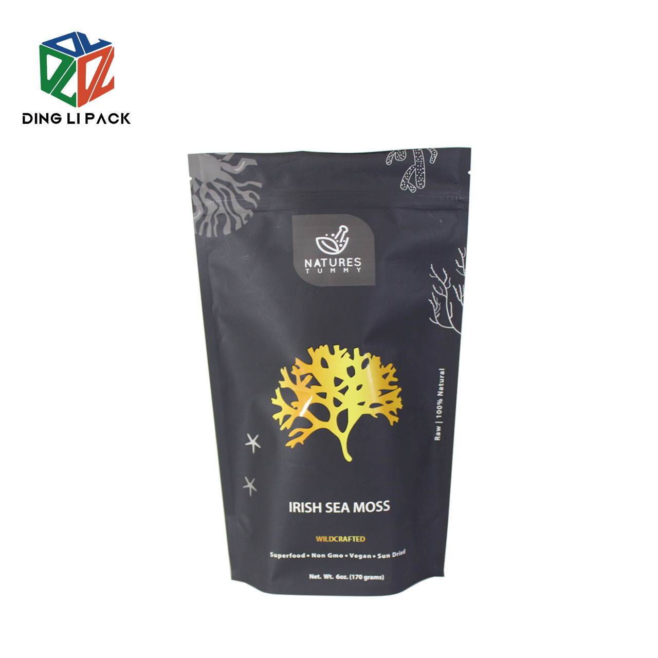 Glossy Printed Custom Plastic Zip Bags For Tools Packaging With Euro Hole