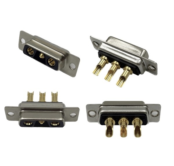 3 Core High Density D Sub Connector Plug 3W3 Solder Cup Male