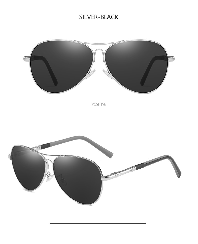 Memory Metal Frame Polarized Sunglasses Fashion Spring Leg Stylish