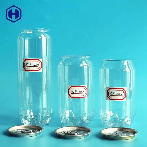 Cold Coffee Beverage Plastic Drink Containers With Aluminium Lid