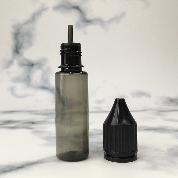 Transparent Childproof Screw Cap E liquid bottle with Custom Logo Printing