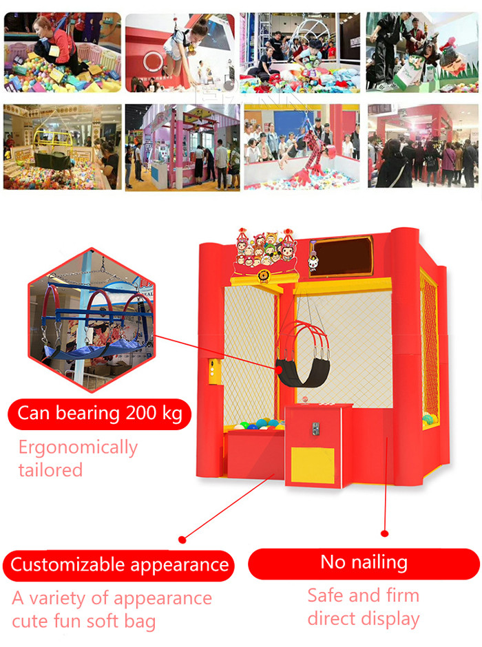 Indoor Big Shopping center Real human claw machine super large crane doll/gift machine