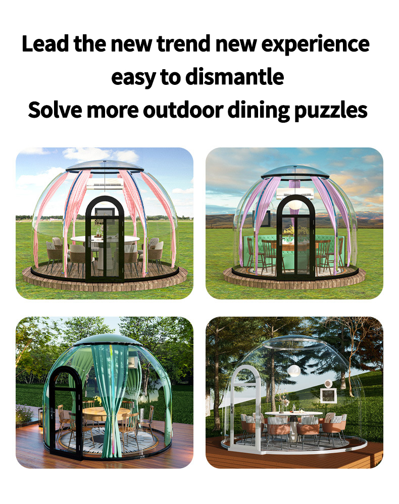 Round camping tent scenic park View Homestay bubble room