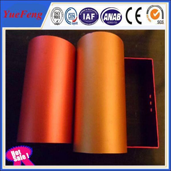 colored anodized aluminum tubes manufacturer, aluminium profile CNC drilling