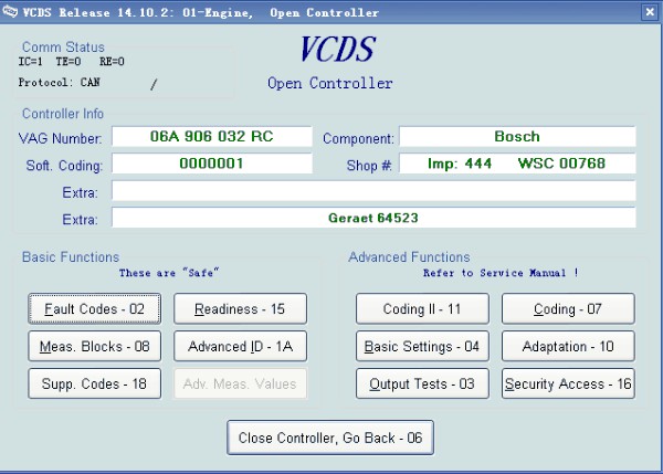 VAGCOM 14.10.2 VAG Diagnostic Cable English German Version for VW, AUDI ,Seat and Skoda