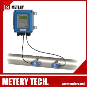 Immersion installation wall ultrasonic flow meter