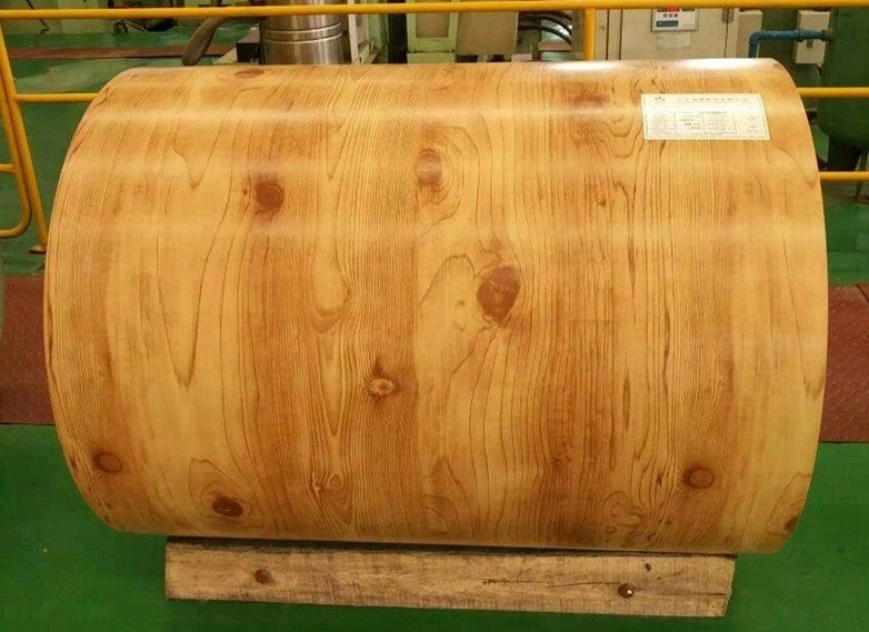Wood/Grass Pattern Prepainted Galvanized Steel Coil Z275 Z500 0.25-0.8mm Color Coated