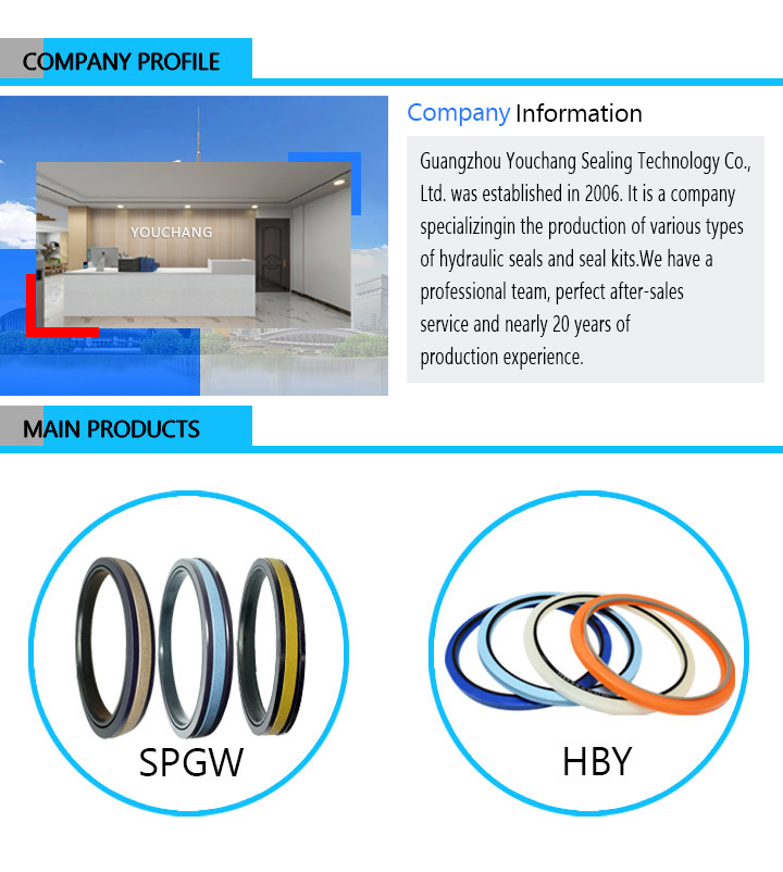 Cylinder High Pressure Resistant Piston Seal SPG 50*40*4.3 for Machinery Repair Shops