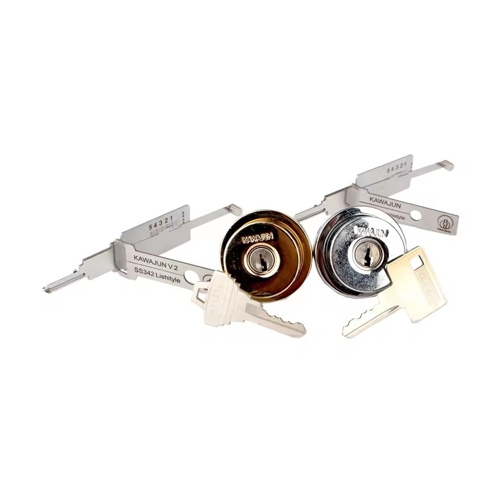 Lishi 2in1 Residential Civilian tools Lock Cylinder Opening Tool(SS342) Reader for japan KAWAJUN Locksmith Tools