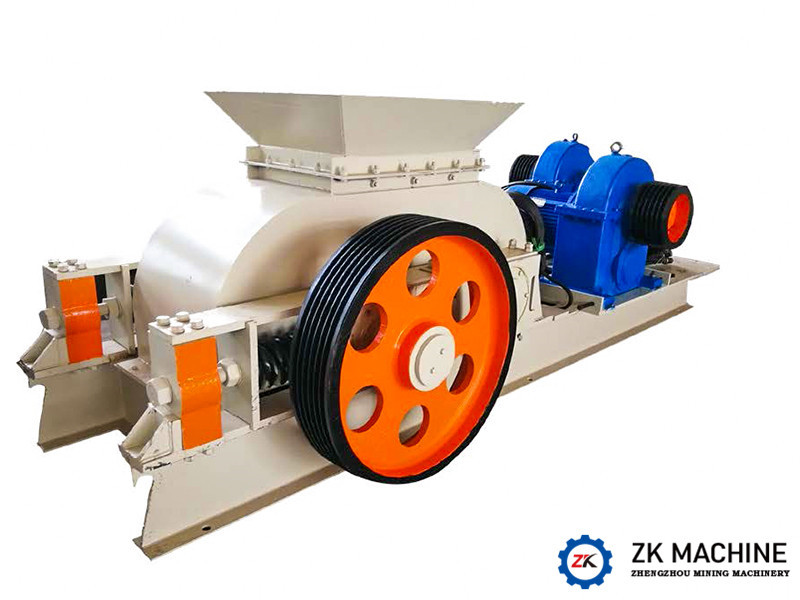 Double Toothed Roller Stone Crusher Machine 100T/H Large Production Capacity