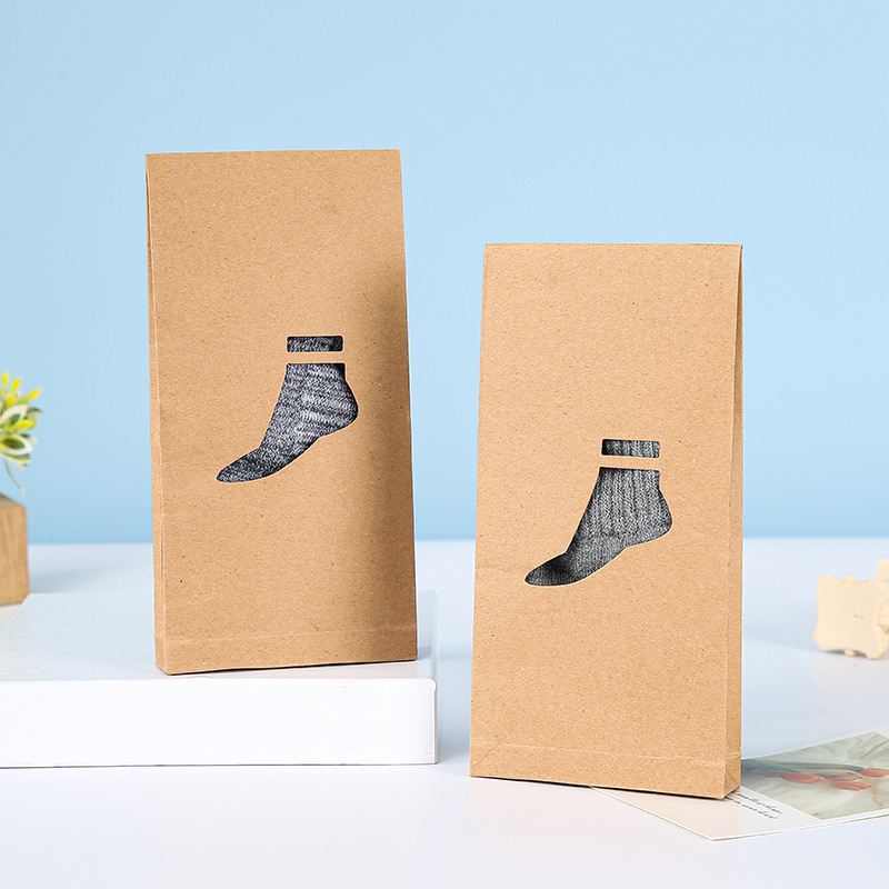 Customized Luxury Colorful Folding Packing Kraft Paper socks Boxes with Your Own Logo