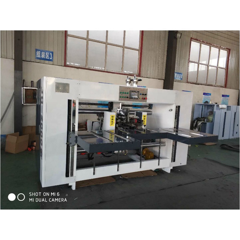 High speed double pieces corrugated carton box Stitching machine