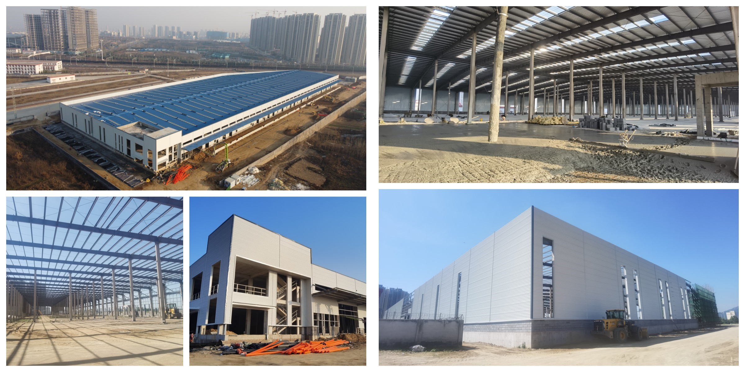 Portal Frame Prefab Pre Assembled Steel Workshop Building Storage Garage Hot Rolled Section Construction