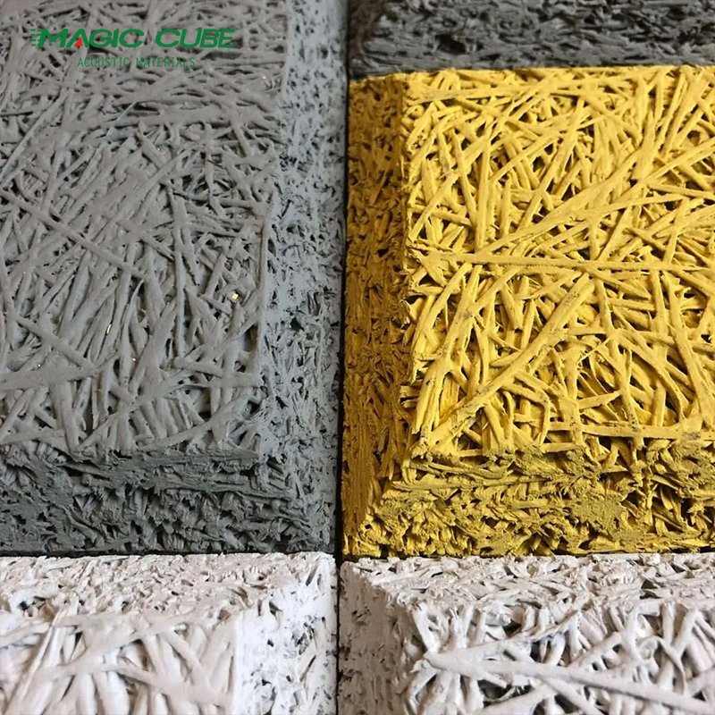Office Building Acoustic Wood Wool Board Customized With Envirocoustic Paint