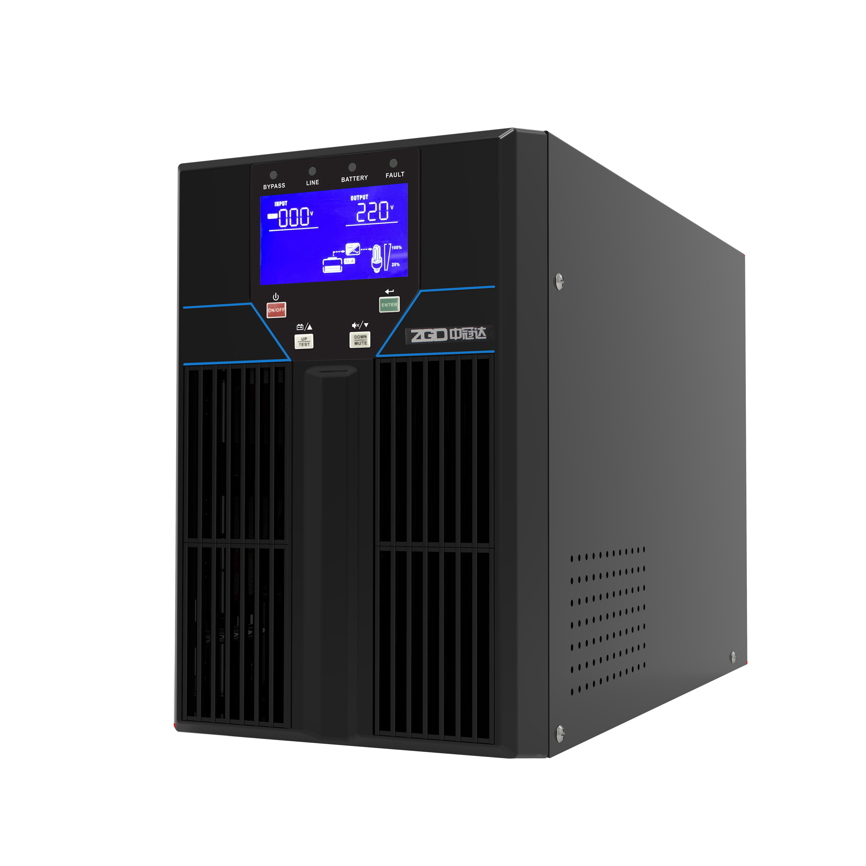 3kva 2400W High Frequency Online UPS Power Systems For CCTV Solution