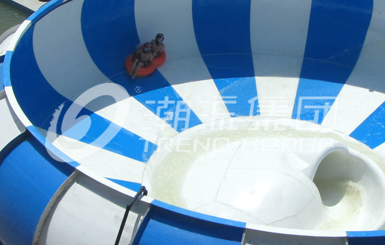 Hotels Fiberglass Water Slides , One Person Used Fiberglass Bowl Water Slide for Water Park