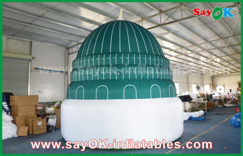 Islam Masjid Shape Custom Advertising Inflatable Temple With All Side Printing Logo