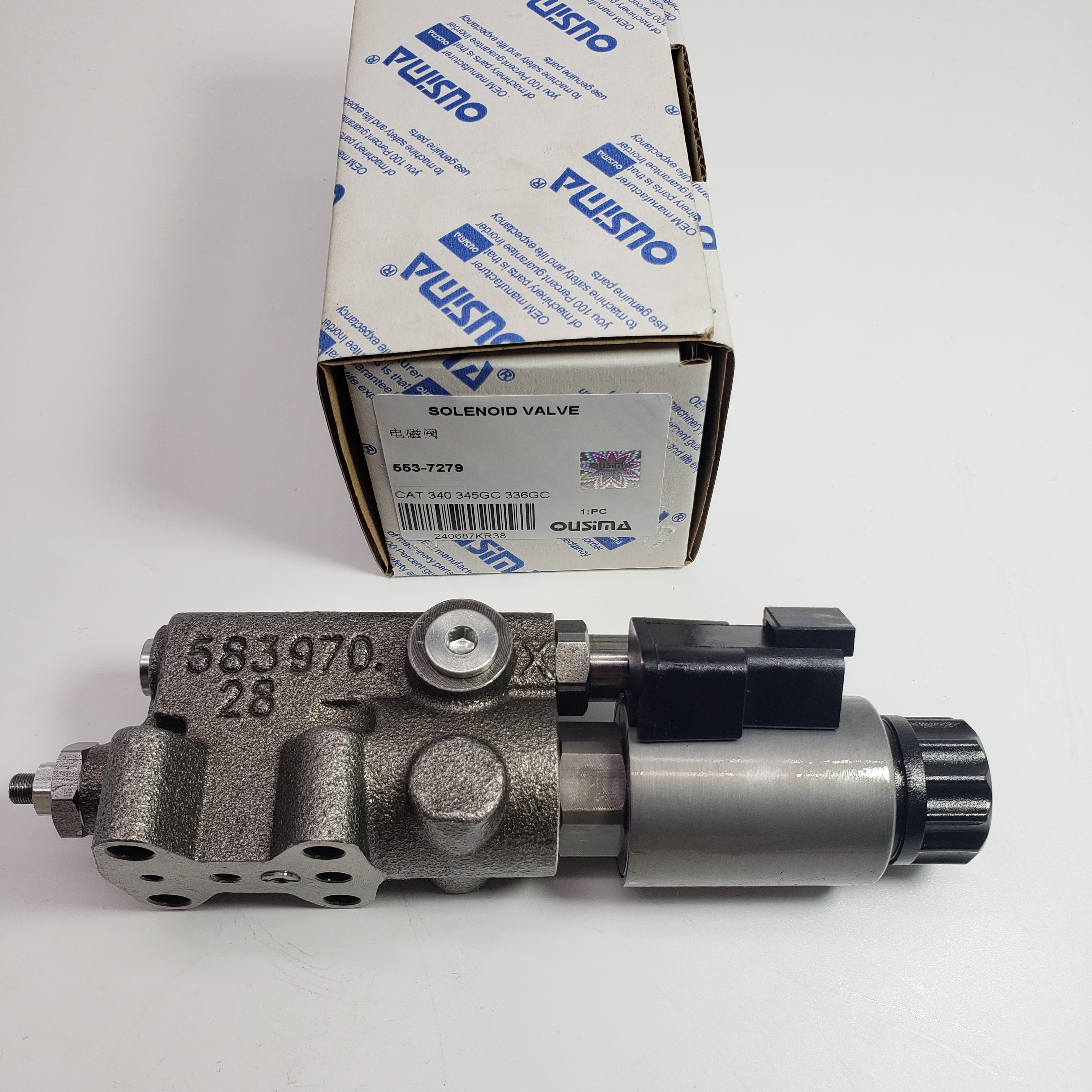 Solenoid Valve 553-7279 For CAT E336 E352 E340 E349 E345GC