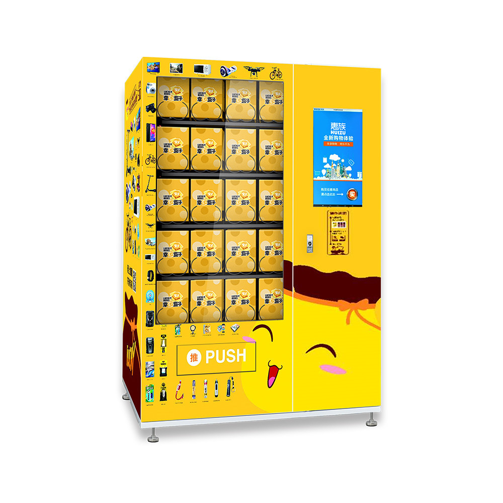 Drop Sensor Gift Vending Machine , Self Service Lucky Box Vending Machine