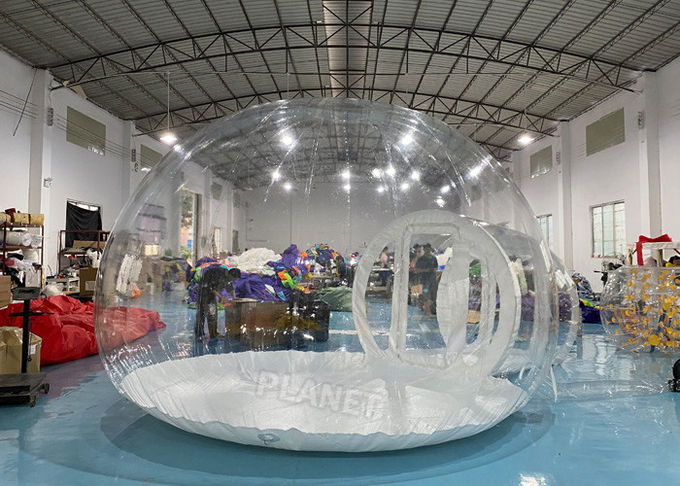0.8mm clear PVC Inflatable Bubble Tent with 2m tunnel