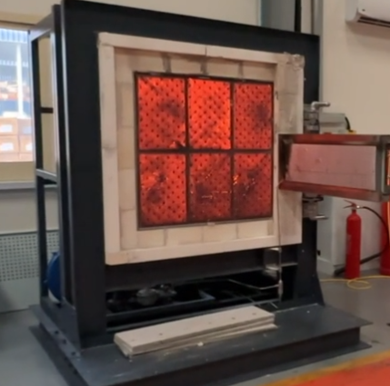 BS476-7 380V Fire Testing Equipment With 32.5kw/M2 Radiation Intensity