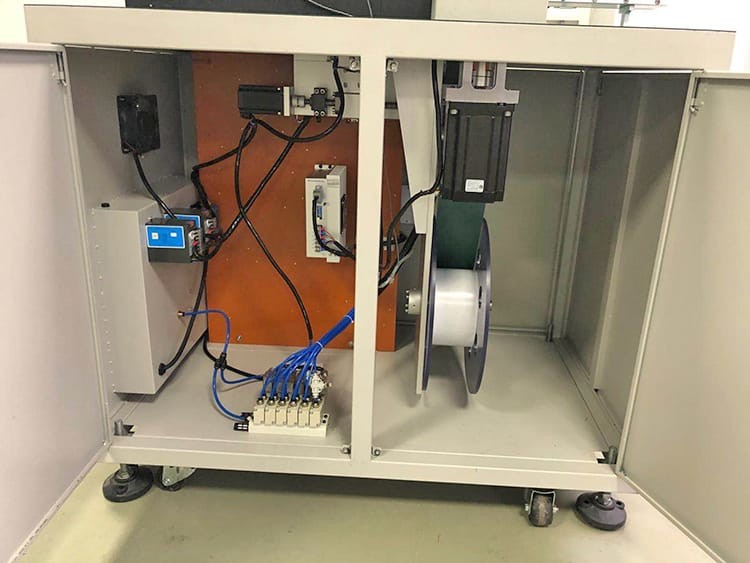 Barley Paper Battery Cell Sticking Machine Positive Protection 100 Mm
