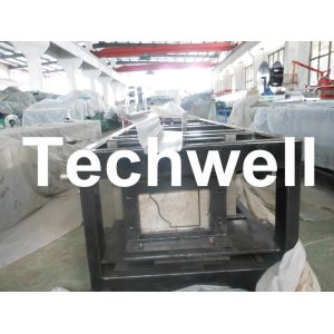 Steel 0.3mm - 0.6mm Mobile / Portable Gutter Roll Forming Machine for Rainwater