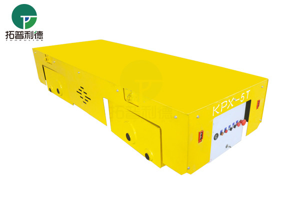 Battery Power Painting Line Factory Motorised Transfer Carts On Rail
