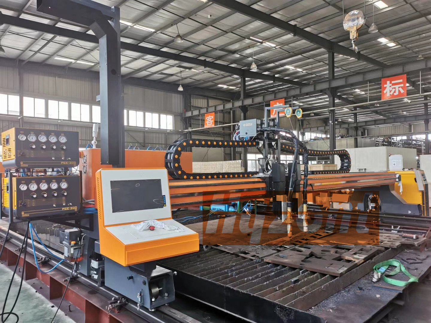 High Definition Gantry Cnc Plasma Cutter Steel Plate Beveling