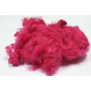 red color AAA grade recycled polyester fiber PSF for spinning