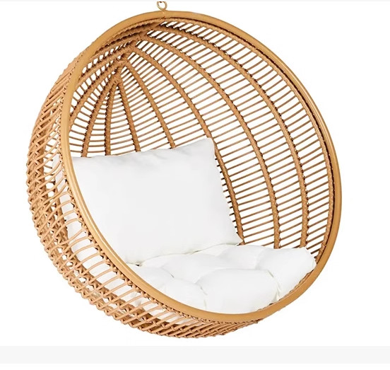 Hanging Glider Outdoor Garden PE Rattan Swing Chair Hanging House Hotel