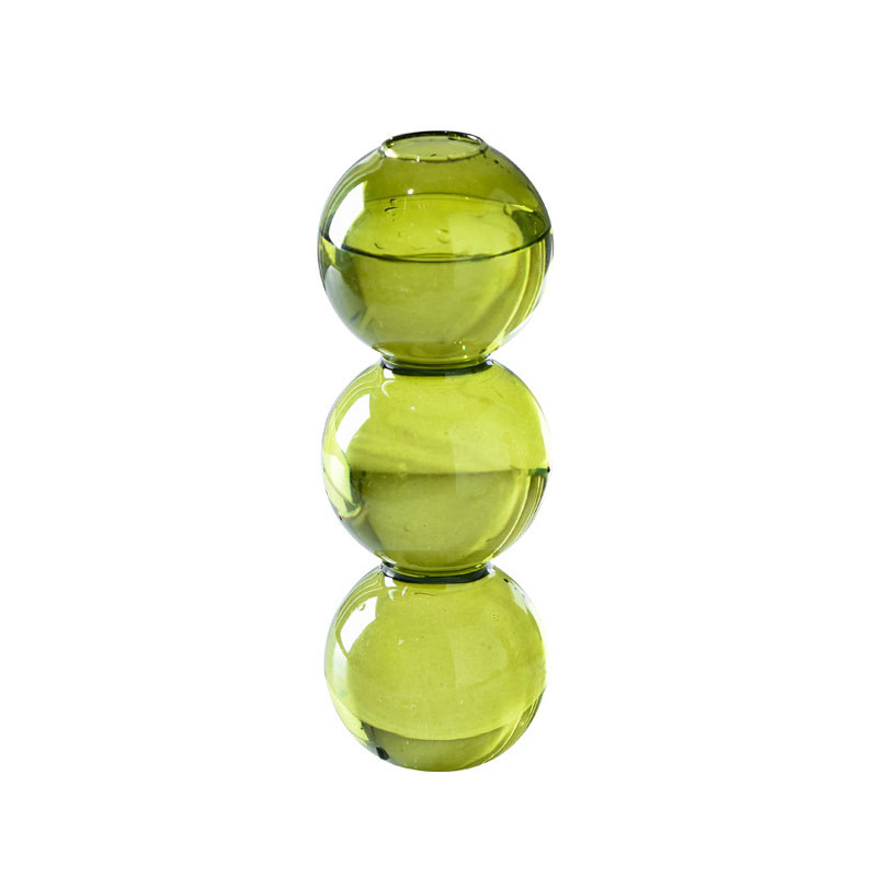 Logo Printing Decorative Laminated Ball Glass Vases