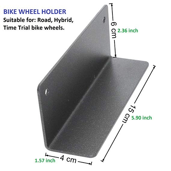 Convenient Bike Storage with Rubber Pad Powder Coated Bike Pedal Hanger Wall Mount