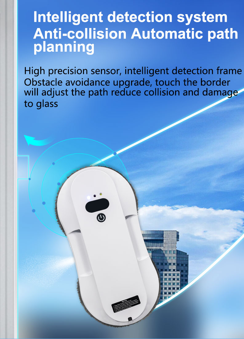 Brushless Motor Electric Window Cleaner Robot High Building Glass Intelligent Design