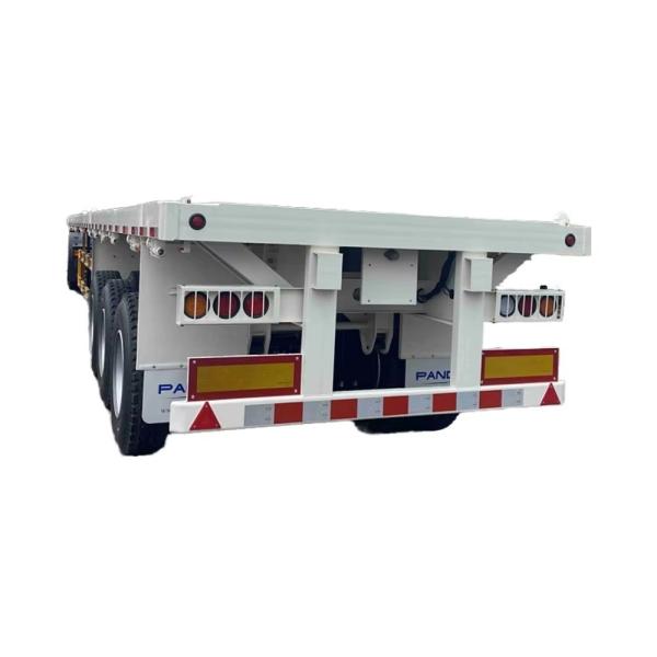 CIMC New 3-Axle Flatbed Skeleton Semi-Trailer Steel Container Truck with Wabco